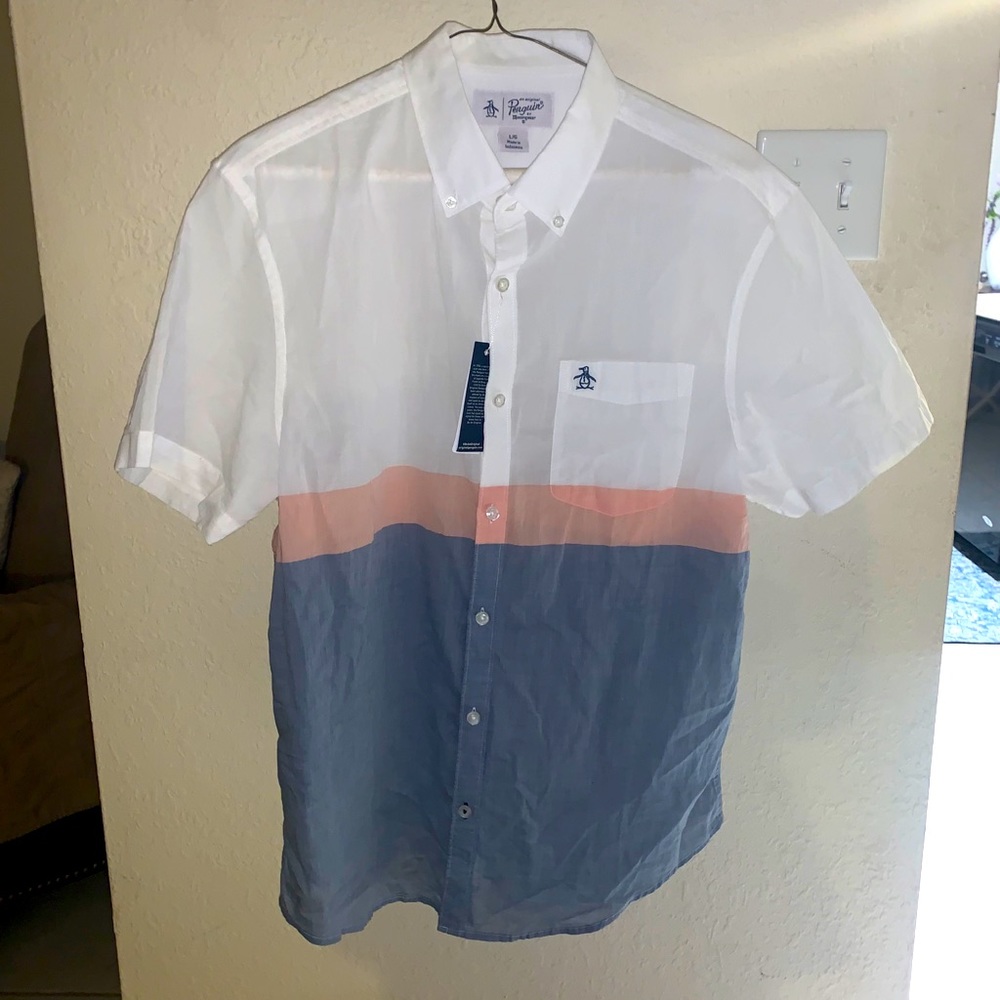 Men’s Penguin Button Up ✨ NWT